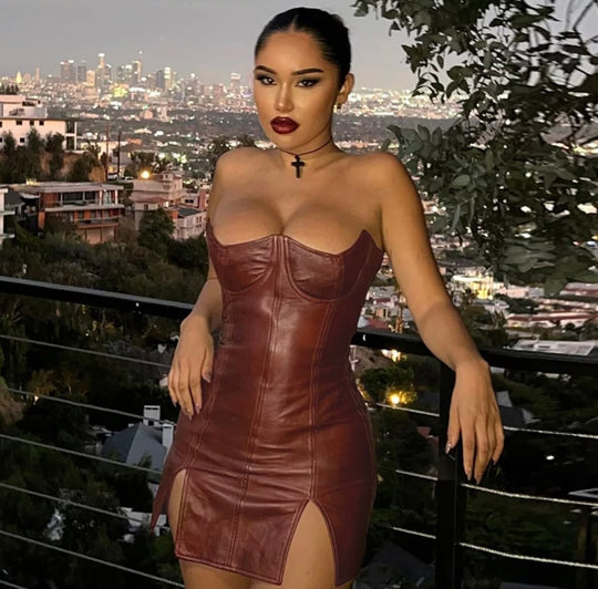 0% Angel brown dress